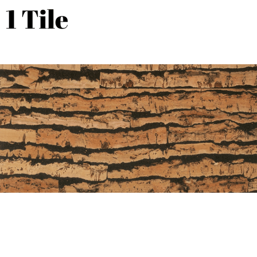 Decorative Cork Wall Tiles - Tigre - 1 Tile - 0.18m2 (1.94sqft)