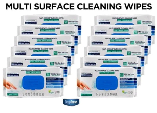 Deep Fresh Extra Large Multi Surface Cleaning Wipes | Luxury Home Accessories | Heulog Glow