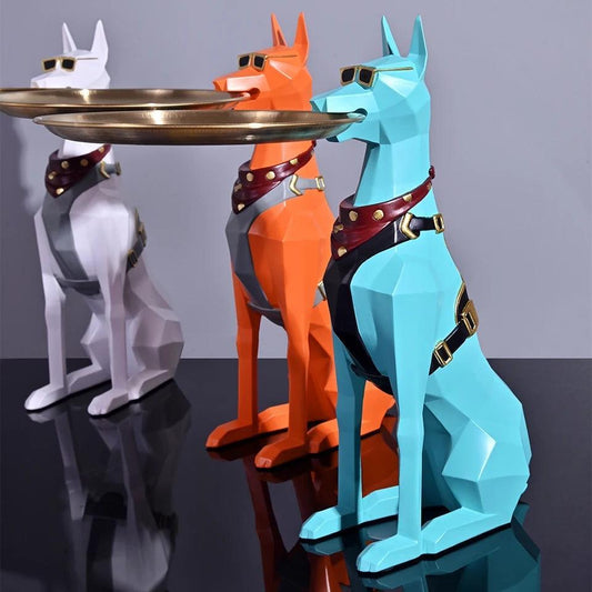 Design Dog Tray Statue - CLEARANCE | Luxury Home Accessories | Heulog Glow