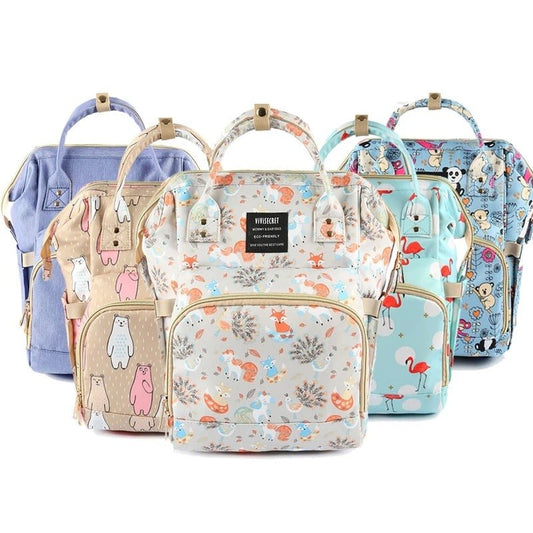 Diaper Bag Backpack For Moms Waterproof | Luxury Home Accessories | Heulog Glow