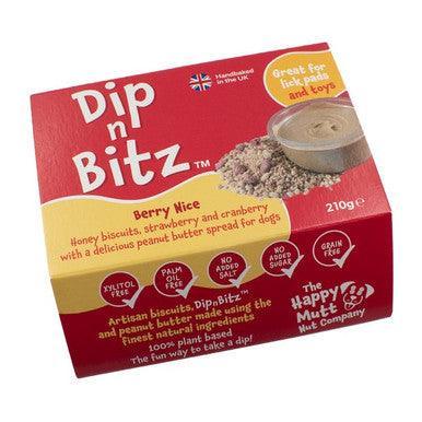 Dip N Bitz 210g Berry Nice - Honey Biscuit, Strawberry and Cranberry | Luxury Home Accessories | Heulog Glow