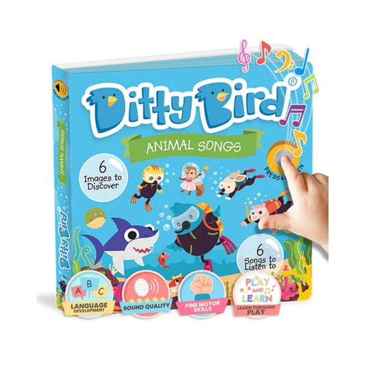Ditty Bird Animal Songs Book | Luxury Home Accessories | Heulog Glow