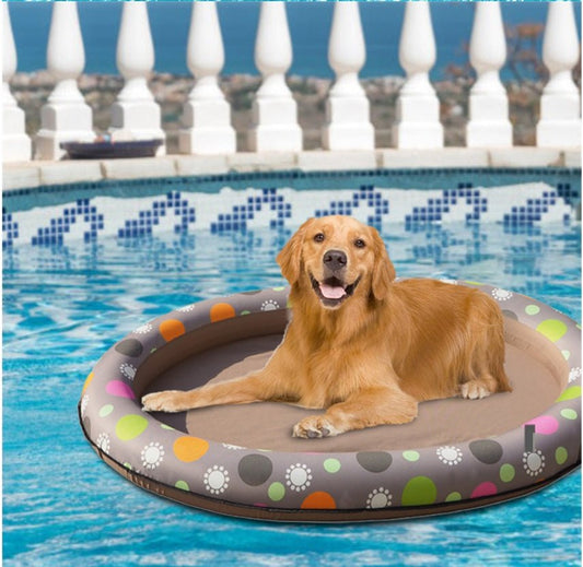Dog Swimming Pool Inflatable Hammock Pets Pool Floating Bed Spring Summer Swimming Ring | Luxury Home Accessories | Heulog Glow