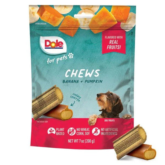 Dole Dog Chews Banana & Pumpkin Assorted Bag 200g | Luxury Home Accessories | Heulog Glow