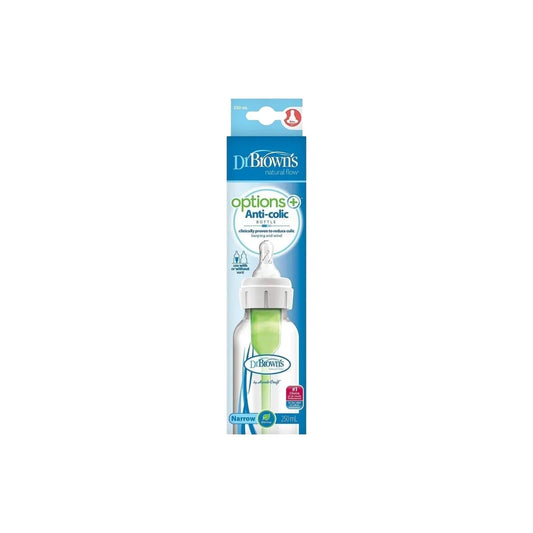Dr. Brown's Options+ Anti-Colic Baby Bottle Narrow Neck 250ml | Luxury Home Accessories | Heulog Glow