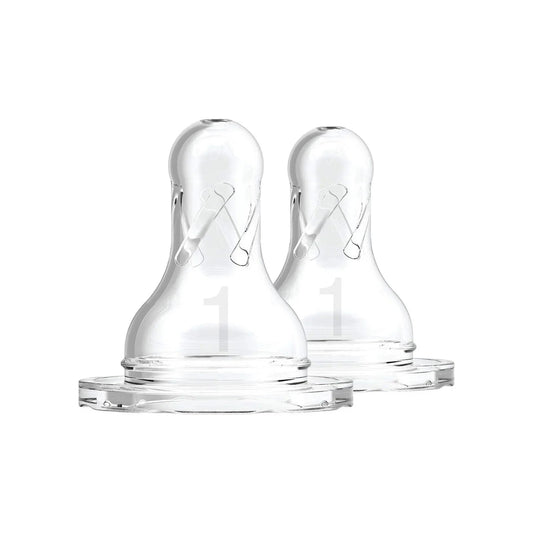 Dr. Brown's Options+ Narrow Neck Level 1 Teats 0+ months Pack of 2 | Luxury Home Accessories | Heulog Glow