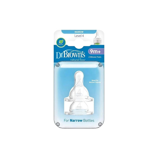 Dr. Brown's Options+ Narrow Neck Level 4 Teats 9+ months Pack of 2 | Luxury Home Accessories | Heulog Glow