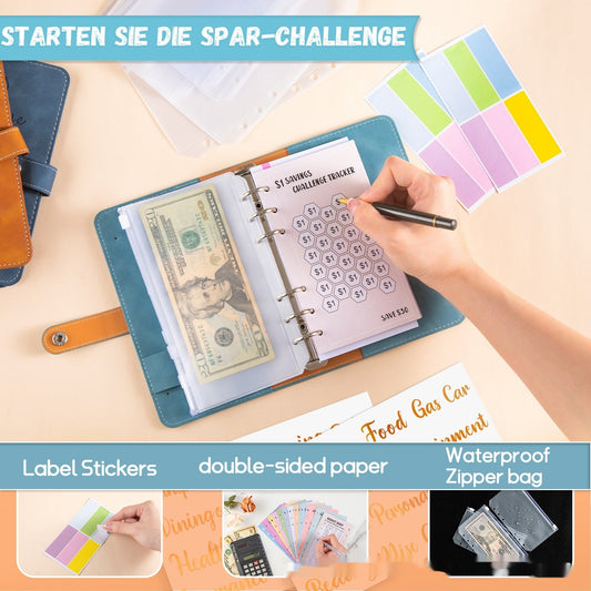 Saving Challenge A6 Loose-leaf Notebook