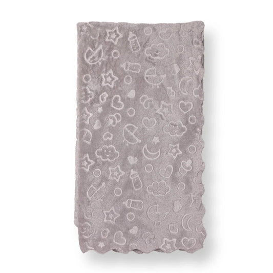 Little Dreams Unisex Plush Blankets - Grey