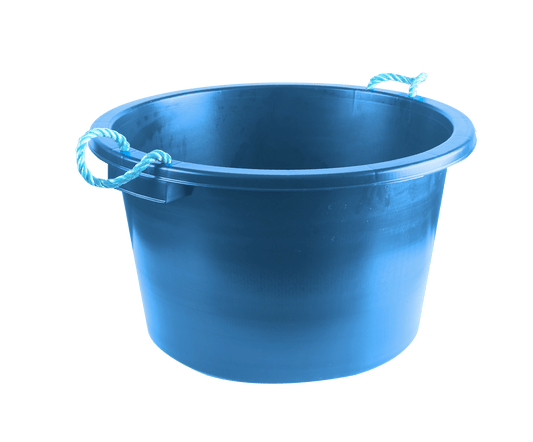 Earlswood Rope Handle Tub Blue 75L | Luxury Home Accessories | Heulog Glow