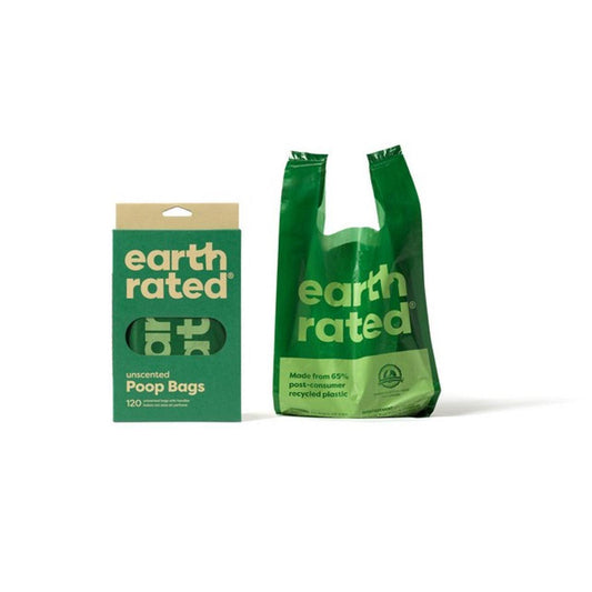 Earth Rated Poop Bags 120 Lavender Scented Tie Handle Bags | Luxury Home Accessories | Heulog Glow
