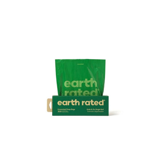 Earth Rated Poop Bags 300 Bags on a Large Single Roll Unscented | Luxury Home Accessories | Heulog Glow
