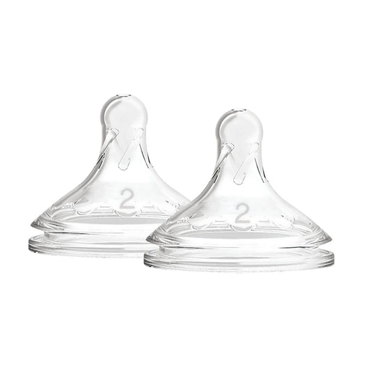 Dr. Brown's Options+ Baby Bottle Teats Level 2 Wide Neck 3+ months Pack of 2