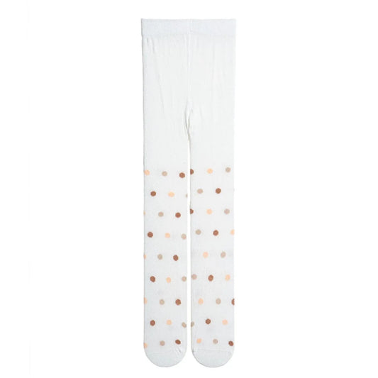 HelloBaby Girls Tights Polka Dot Print - Beige