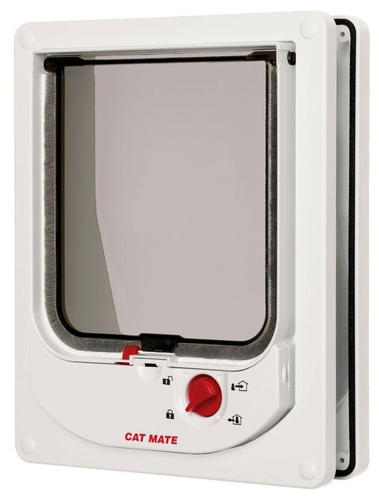 Electromagnetic Cat Flap White 16.8x21.9cm | Luxury Home Accessories | Heulog Glow