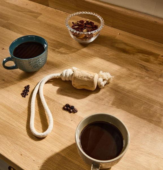 Elkwood Coffee Wood Rope Toy | Luxury Home Accessories | Heulog Glow