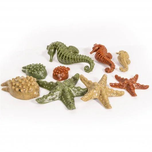 Elkwood Vegetable Sea Creatures + Seaweed Medium 6pc 160g | Luxury Home Accessories | Heulog Glow