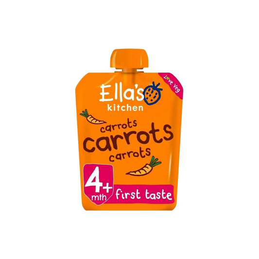 Ella's Kitchen Organic Carrots First Taste Baby Food Pouch 4+ months 70g | Luxury Home Accessories | Heulog Glow