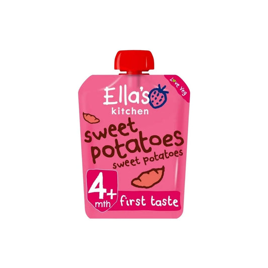 Ella's Kitchen Organic Sweet Potatoes First Tastes Baby Food Pouch 4+ months 70g | Luxury Home Accessories | Heulog Glow
