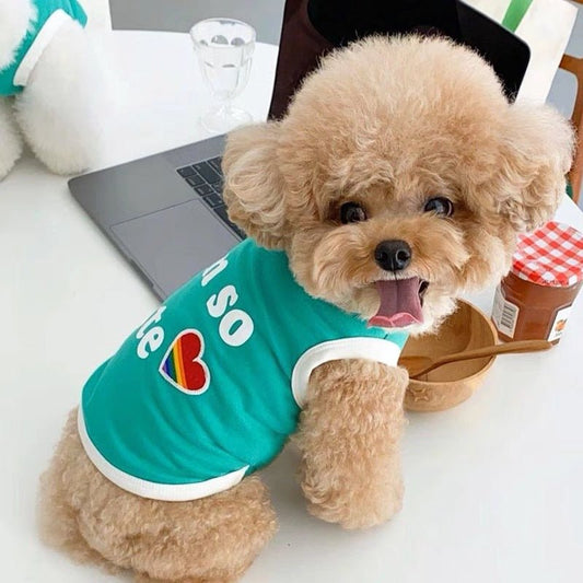 English Candy Color Dog Summer Thin Clothes Vest | Luxury Home Accessories | Heulog Glow