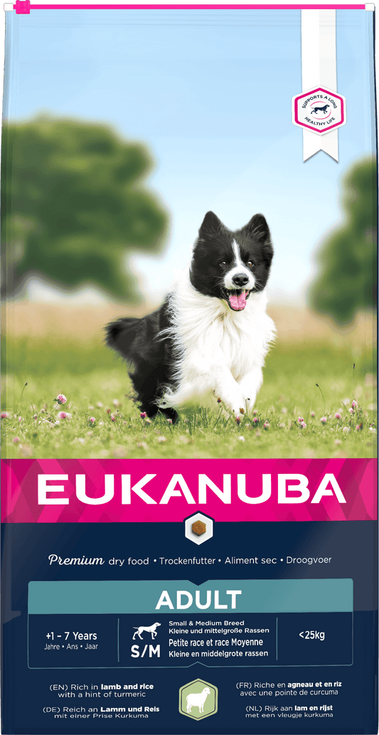 Eukanuba Dog Adult Small/Medium Lamb & Rice 12kg | Luxury Home Accessories | Heulog Glow