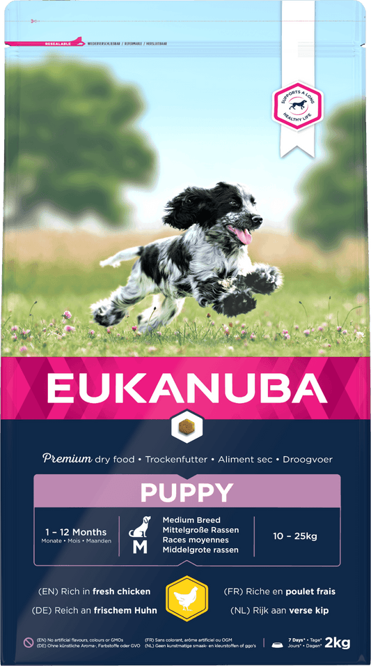 Eukanuba Dog Puppy Medium Chicken 3kg | Luxury Home Accessories | Heulog Glow