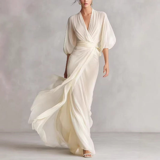 European And American-style Slim-fit Long Dress For Women | Luxury Home Accessories | Heulog Glow