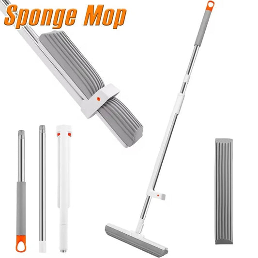 Extendable Floor Mop - Sponge / Squeegee | Luxury Home Accessories | Heulog Glow