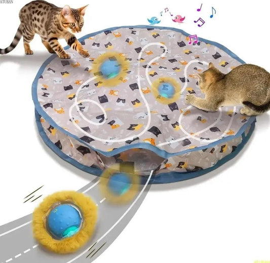 Extra Large Cat Interactive Maze Hunt Toy | Luxury Home Accessories | Heulog Glow