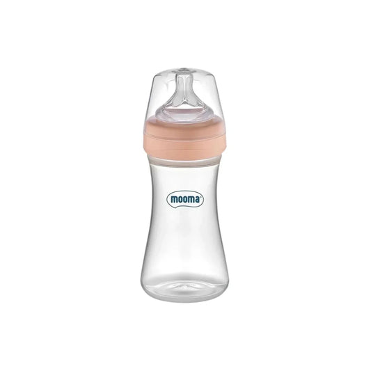 Mooma Kindy Bottle Medium Flow 6-18 months 250ml - Old Rose