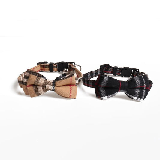 Fashion Simple Canvas Plaid Pet Collar | Luxury Home Accessories | Heulog Glow
