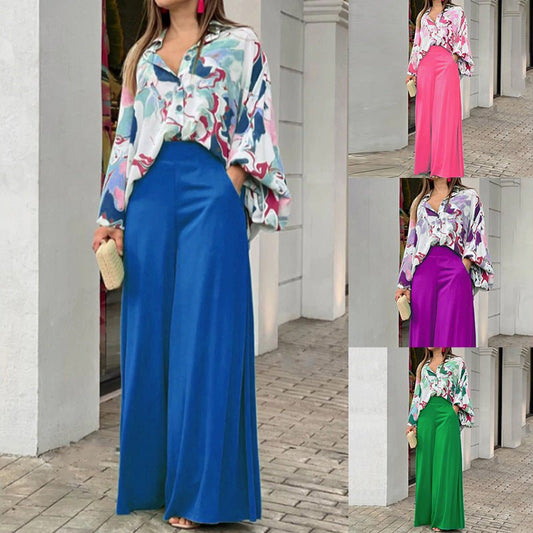 Fashionable Printed Wide-leg Pants | Luxury Home Accessories | Heulog Glow