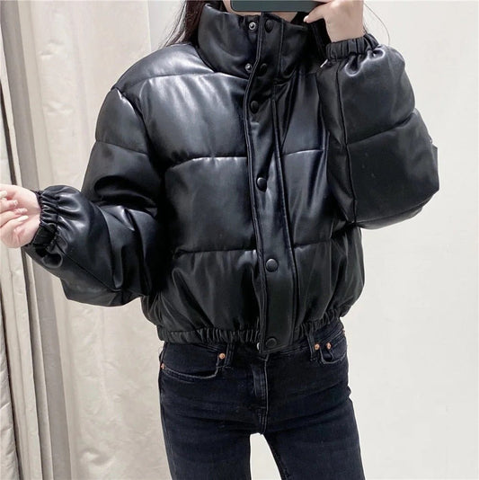 Faux leather cotton jacket | Luxury Home Accessories | Heulog Glow
