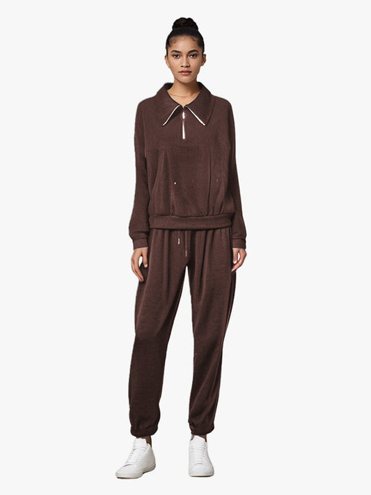 Women's Solid Color Long Sleeved Suit