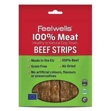 Feelwells 100% Meat Treats Beef Strips 100g | Luxury Home Accessories | Heulog Glow