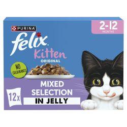 Felix Kitten Mixed Selection in Jelly 48 x 85g | Luxury Home Accessories | Heulog Glow