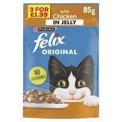 FELIX ORIGINAL Chicken In Jelly Wet Cat Food Price Marked 85g | Luxury Home Accessories | Heulog Glow