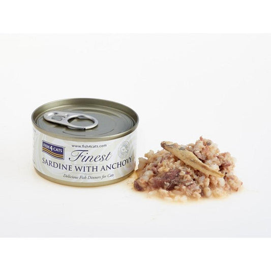 Fish4Cats Finest Sardine With Anchovy BUY 9 GET 1 FREE! 70g x 10 | Luxury Home Accessories | Heulog Glow