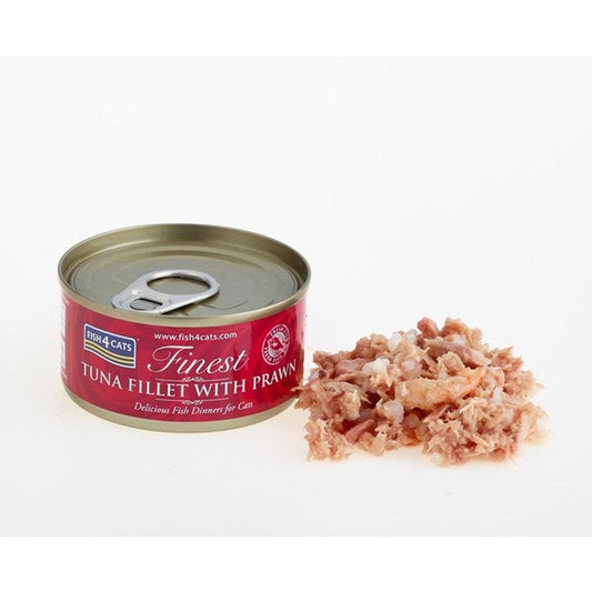 Fish4Cats Finest Tuna Fillet With Shrimp BUY 9 GET 1 FREE! 70g x 10 | Luxury Home Accessories | Heulog Glow