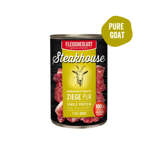 Fleischeslust Steakhouse Pure Goat (6 x 400g) | Luxury Home Accessories | Heulog Glow