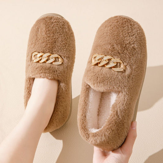 Fluffy Shoes Female All-matching Flat | Luxury Home Accessories | Heulog Glow