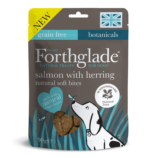 Forthglade National Trust Soft Bites Salmon & Herring Treats 90g | Luxury Home Accessories | Heulog Glow