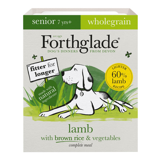 Forthglade Senior Complete Wholegrain Lamb Brown Rice & Veg Trays 18 x 395g | Luxury Home Accessories | Heulog Glow
