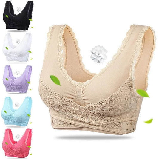 Front Cross Side Buckle Lace Side Non-Wire Sports Fitness Bra | Luxury Home Accessories | Heulog Glow