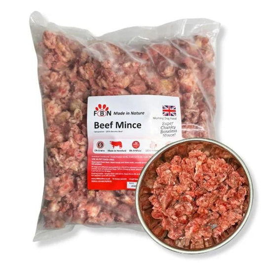 Fur Baby Nutrition Beef Mince Frozen Dog Food 1kg | Luxury Home Accessories | Heulog Glow