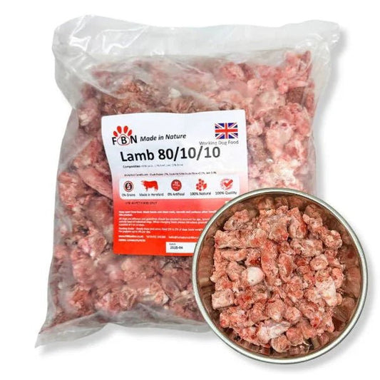 Fur Baby Nutrition Lamb 80-10-10 Frozen Dog Food 1kg | Luxury Home Accessories | Heulog Glow