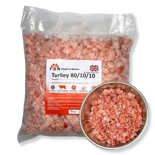 Fur Baby Nutrition Turkey 80-10-10 Frozen Dog Food 1kg | Luxury Home Accessories | Heulog Glow