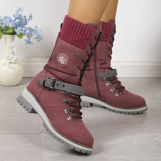 Fur Integrated Women's Shoes Thickened Warm Knee-high Snow Boots | Luxury Home Accessories | Heulog Glow