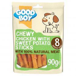 Good Boy Chewy Chicken & Sweet Potato Sticks, 90g | Luxury Home Accessories | Heulog Glow