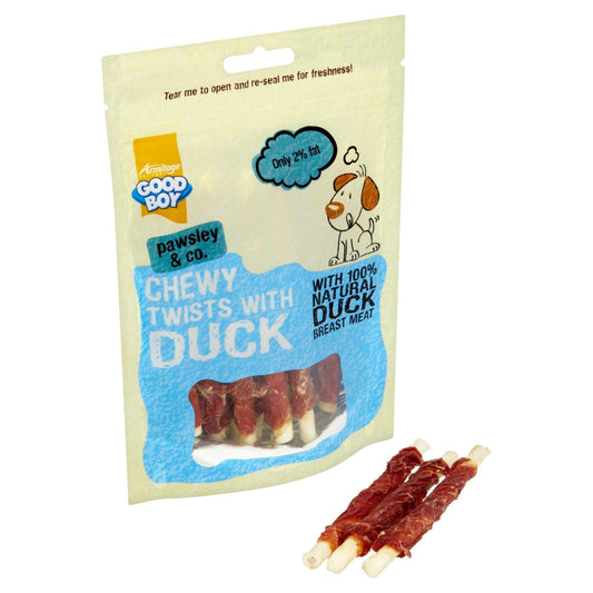 Good Boy Chewy Twists Duck 10x90g | Luxury Home Accessories | Heulog Glow